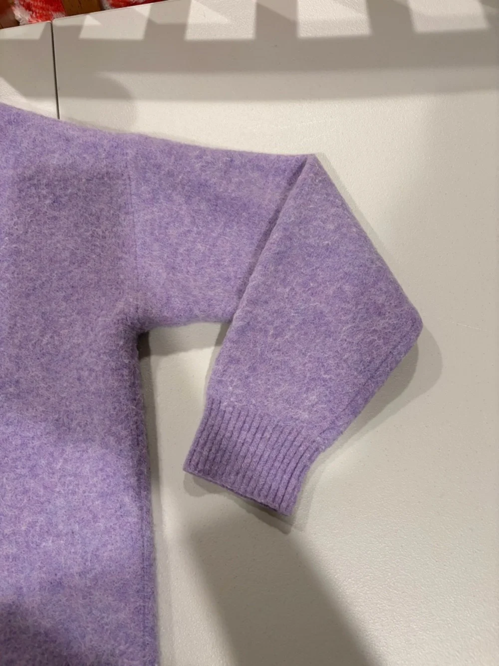Lululemon Sweater Womens Small Purple Alpaca Merino Wool V Neck Stretch Pullover